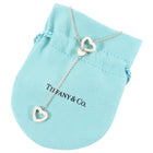 Tiffany & Co. Sterling Silver Open Heart Lariat Station Necklace