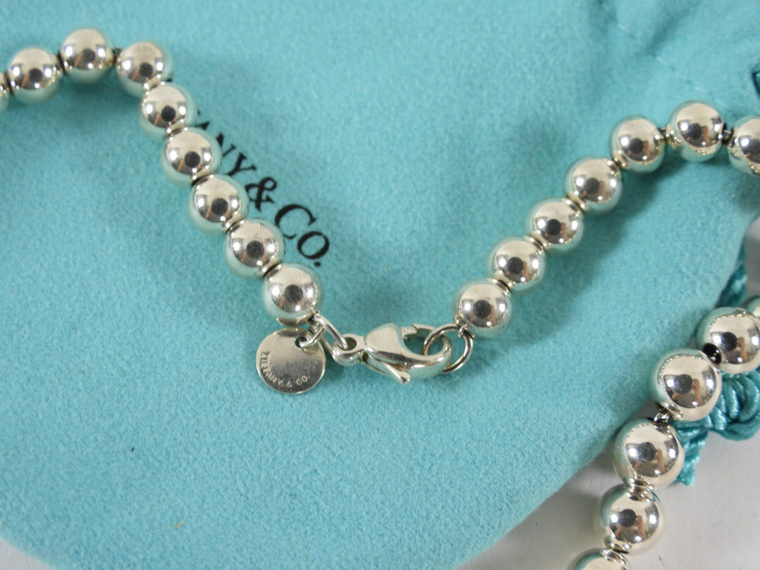 Tiffany & Co. Sterling Silver Graduated Ball Necklace