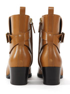 Tod's Cognac Brown Leather Ankle Boots - 6.5