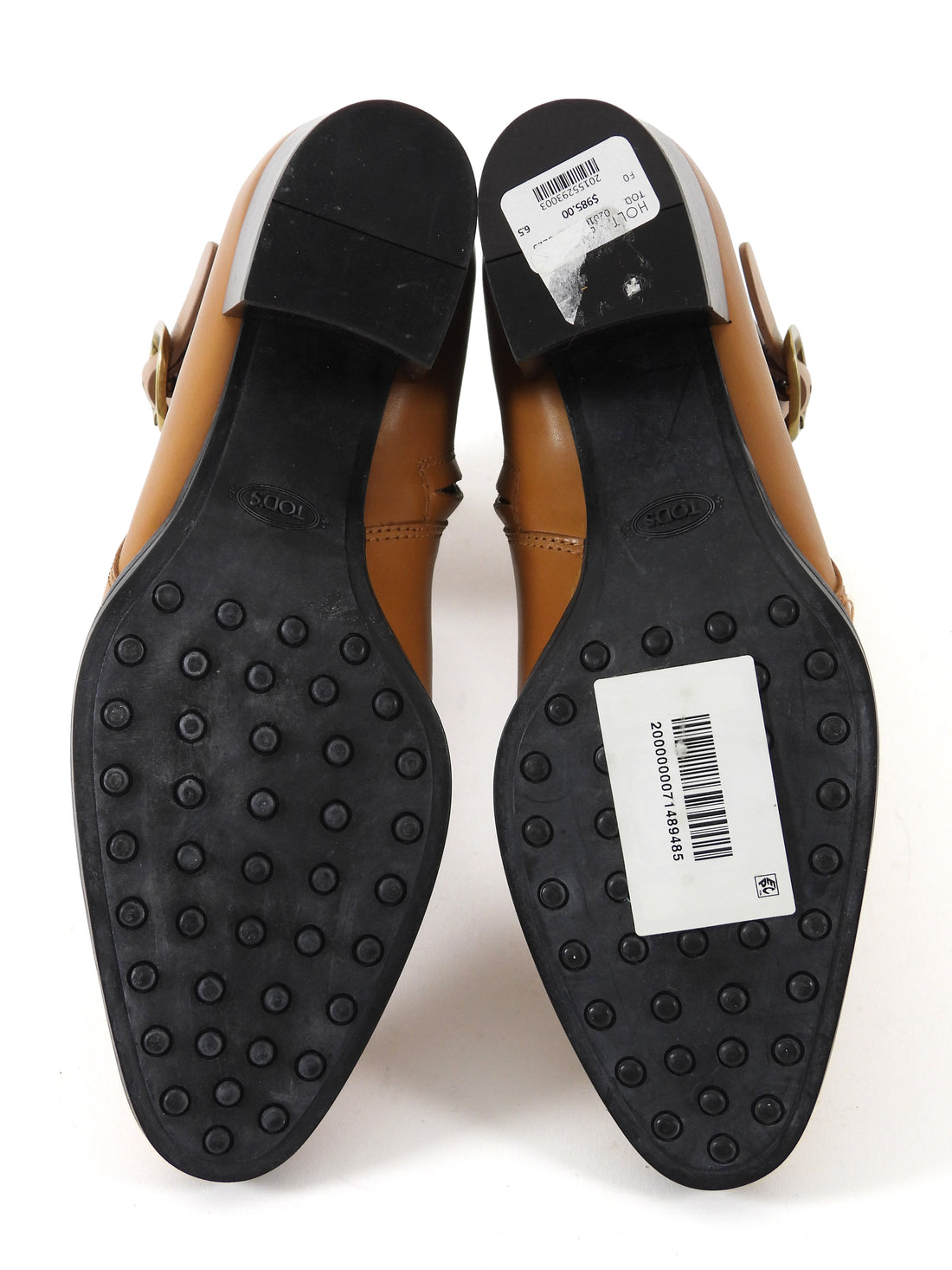Tod's Cognac Brown Leather Ankle Boots - 6.5
