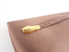 Tom Ford Brown Satin Snake Design Long Clutch Bag