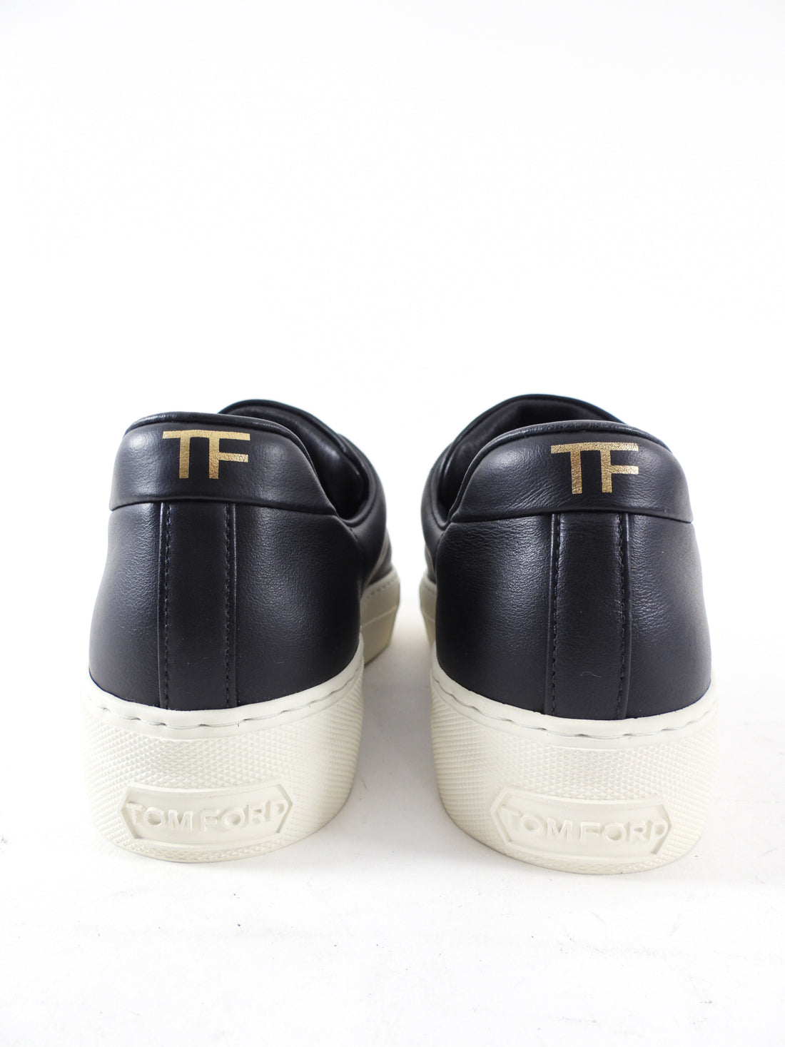 Tom Ford Black Leather and Rubber City Low Sneakers - 36 / 36.5