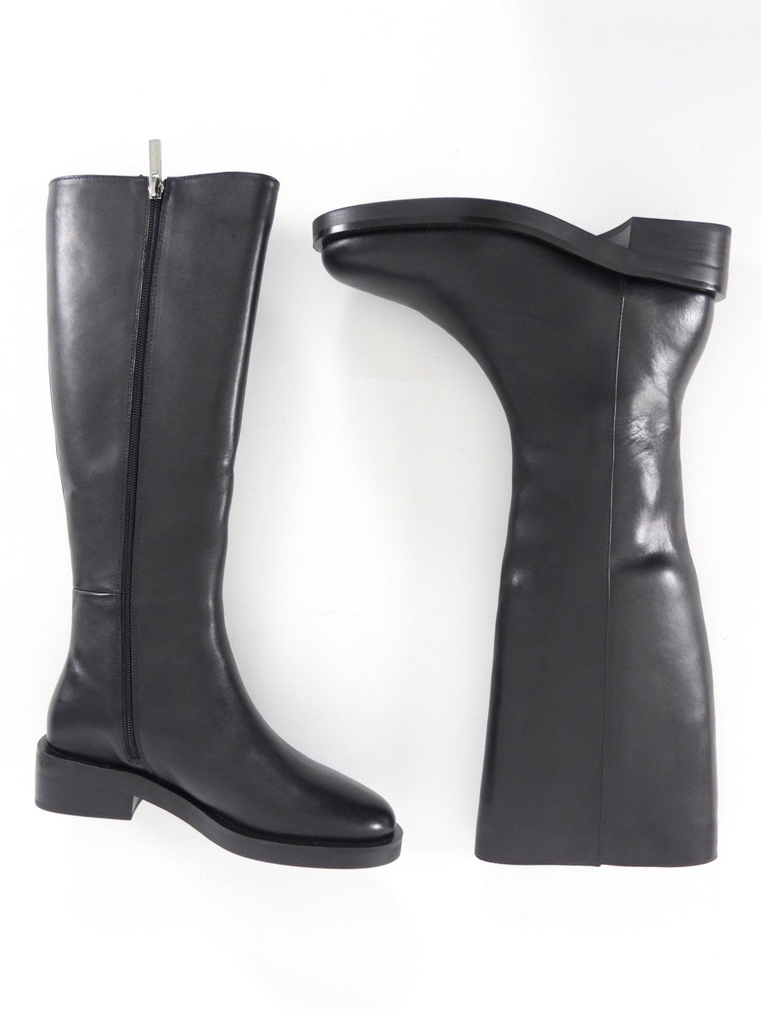 Tony Bianco Black Leather Tall Torres Boot - 36.5