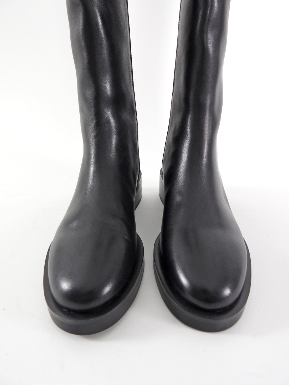Tony Bianco Black Leather Tall Torres Boot - 36.5