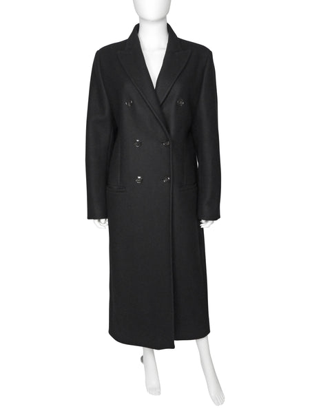 Toteme Double Breasted Wool Tailored Overcoat - 38 / US 4-6