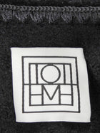 Toteme Black Boiled Wool Embroidered Edge Scarf Jacket - 34