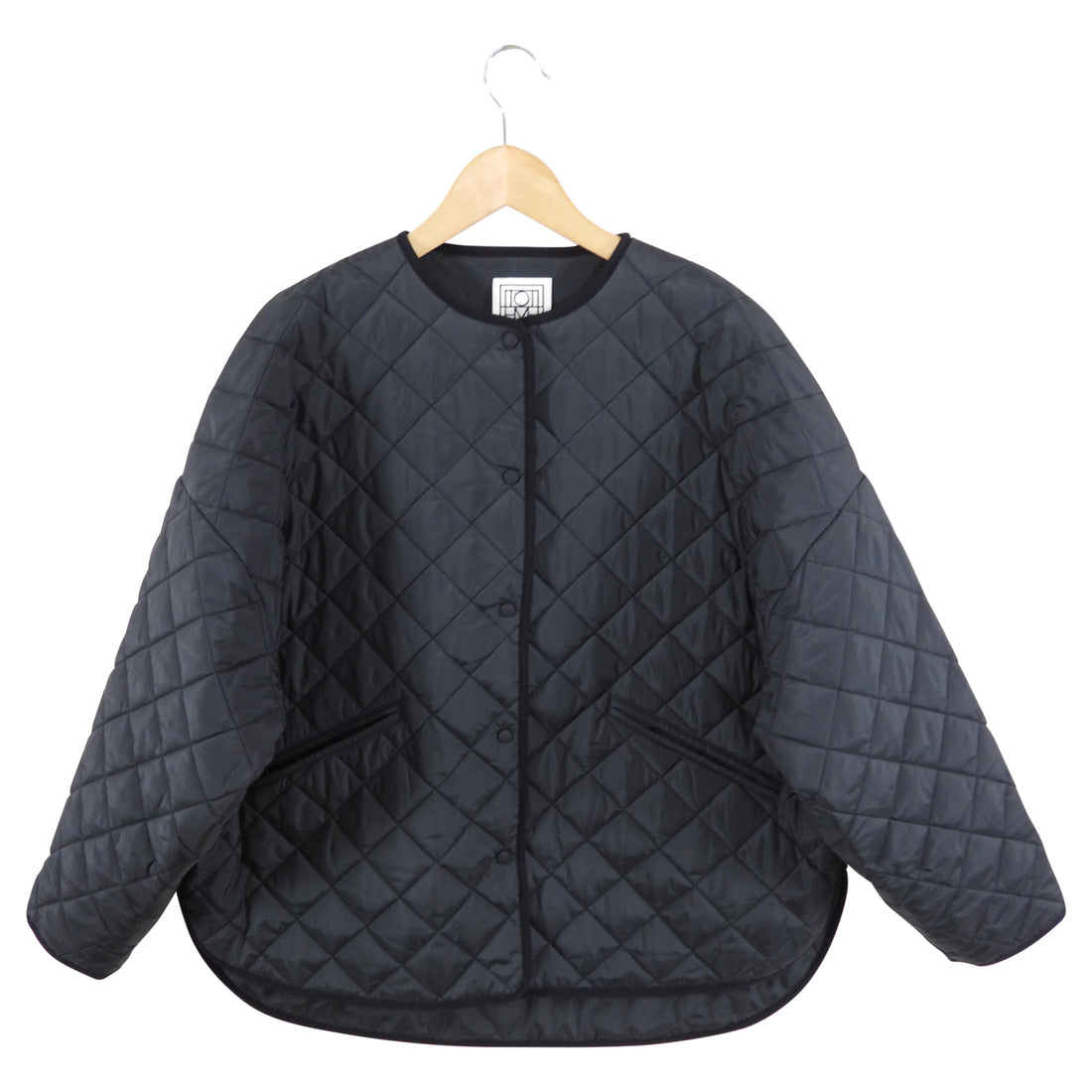 Toteme Black Quilt Snap Jacket - S