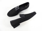 Toteme Black Canvas and Leather The Canvas Penny Loafer 37