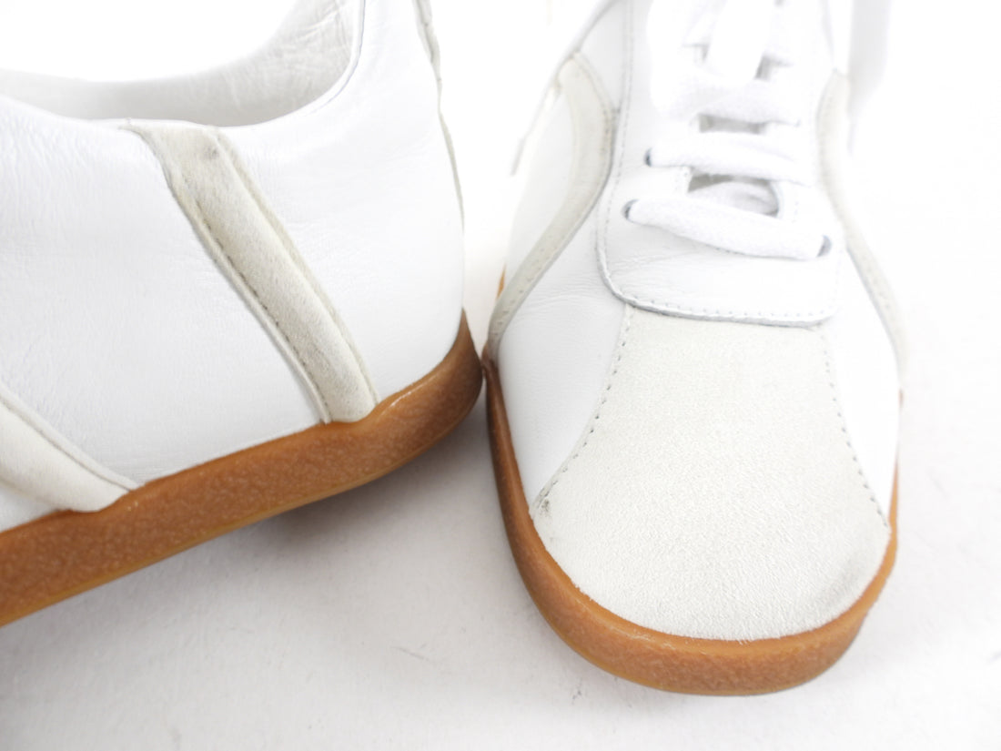 Toteme White Leather Low Top Sneakers - 39