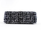 Chanel 24P Black and White Fantasy Tweed Mini Top Handle Chain Bag