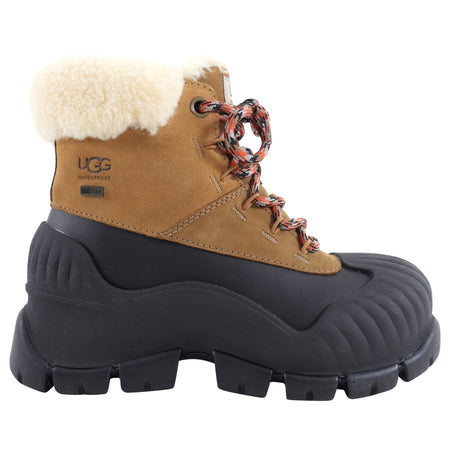 Ugg Tan Leather Shearling Adiroam Hiker Winter Boots - 6.5