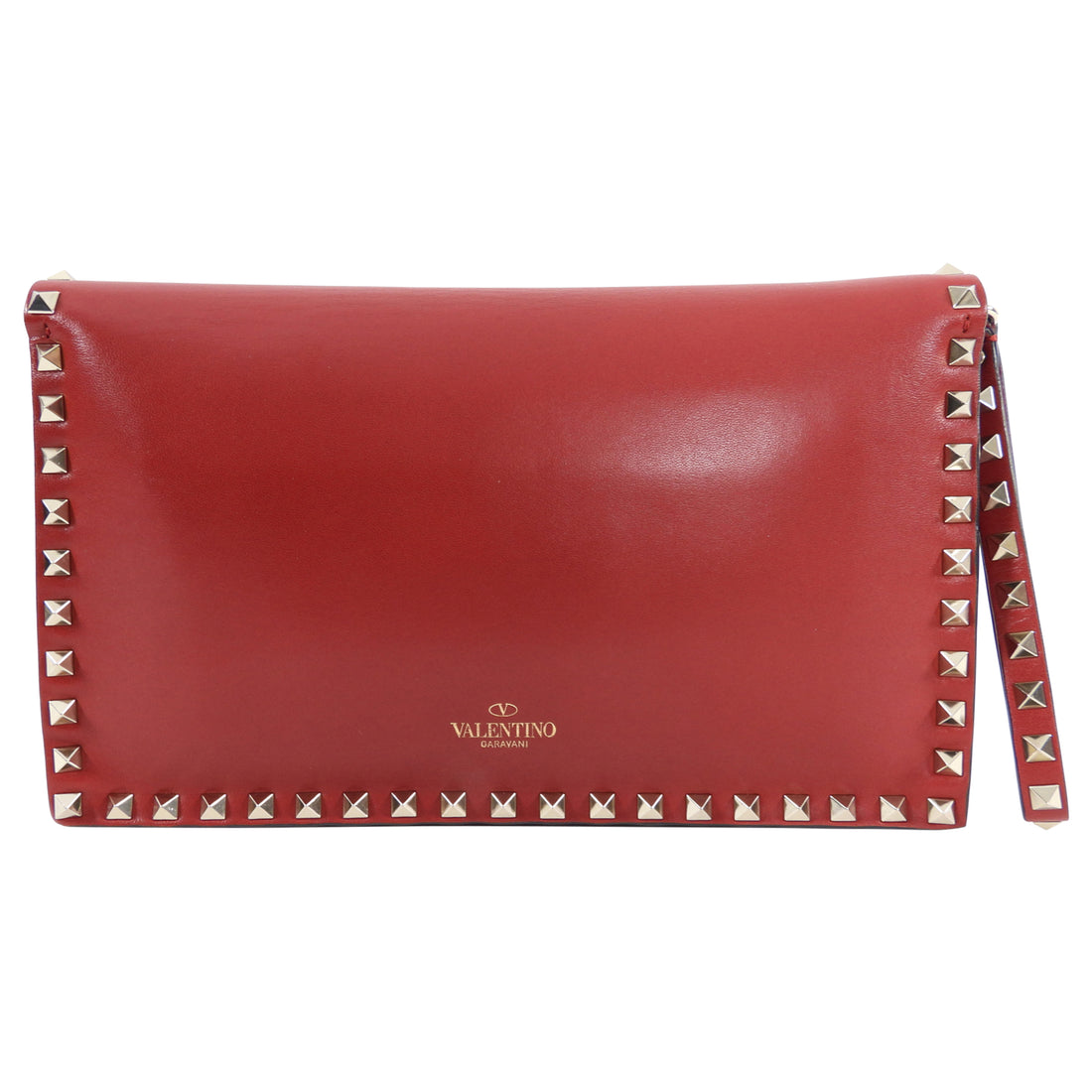 Valentino red clutch clearance bag