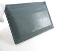 Valentino Rock Stud Sage Green Leather Card Holder