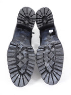 Valentino Black Leather Laced Ankle Boots - 40