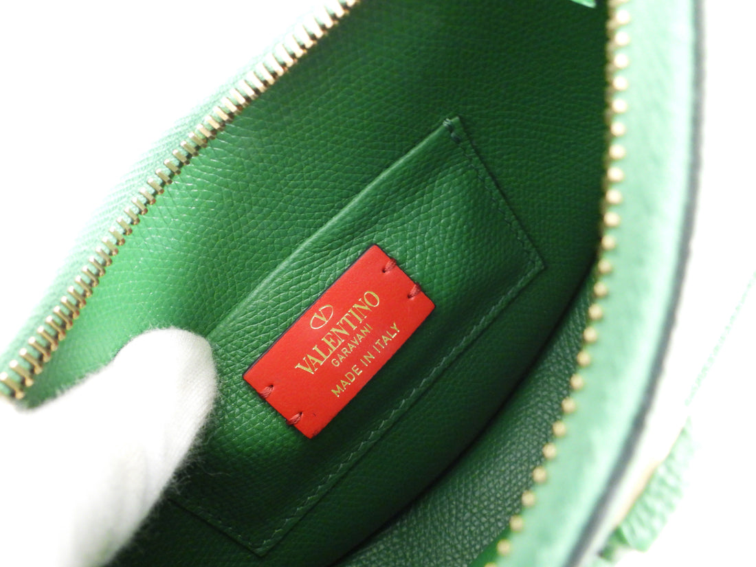 Valentino Green Mini V Logo Shoulder Bag