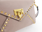 Valentino Rock Stud Nude Grained Leather Hype Crossbody Bag