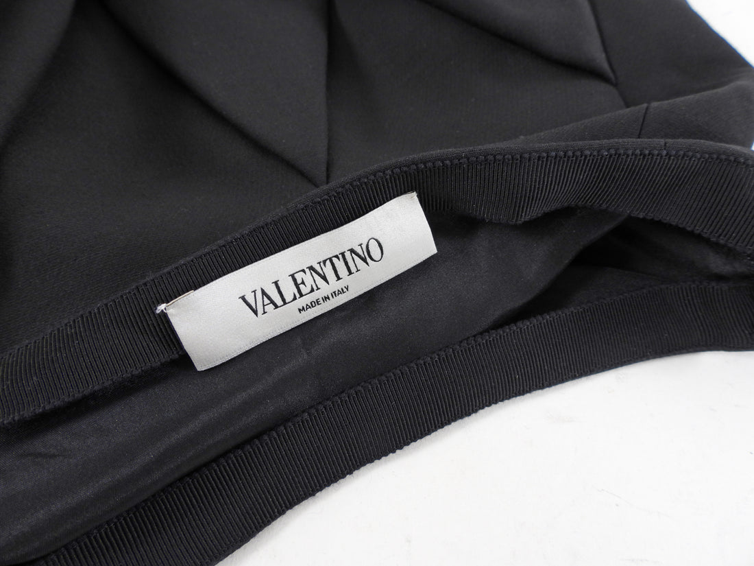 Valentino Black Wool Mini Flare Skirt - IT40 / USA 4