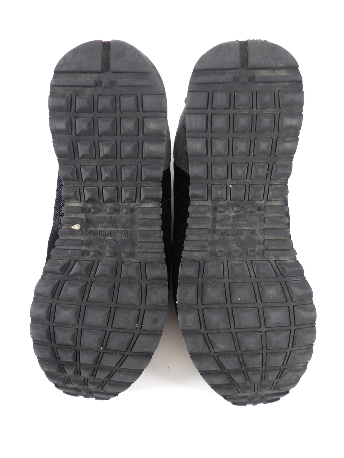 Valentino Black Leather Tricolour Sneakers - 42 / 11.5 / 9