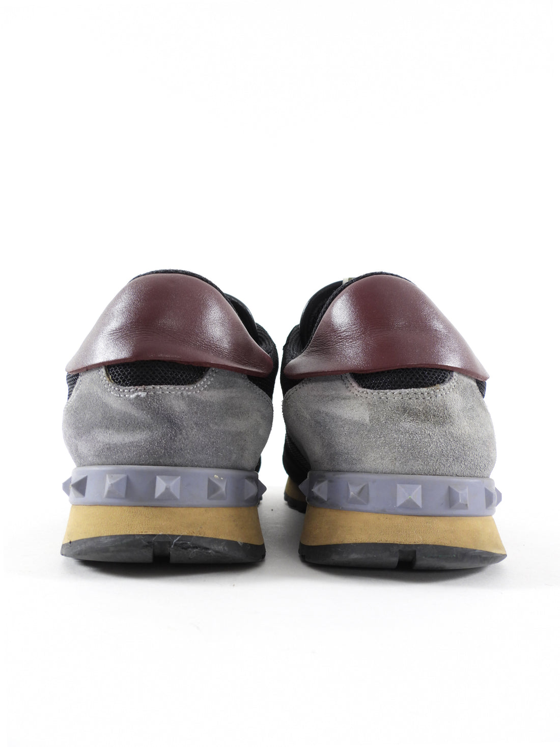 Valentino Black Leather Tricolour Sneakers - 42 / 11.5 / 9