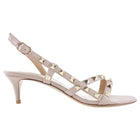 Valentino Rockstud Nude Strappy Slingback Sandals - 36.5