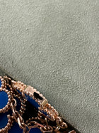 Van Cleef & Arpels 18K Yellow Gold Blue Agate Vintage Alhambra 10 Motif Necklace