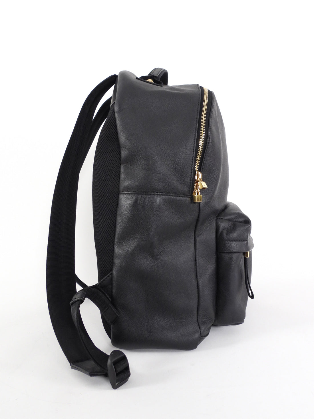 Versace Medusa Icon Black Calfskin Leather Unisex Backpack