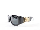 Versace Black Acetate Sunglasses with Gold Medusa 4361