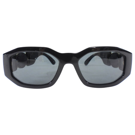 Versace Black Acetate Sunglasses with Gold Medusa 4361