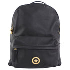 Versace Medusa Icon Black Calfskin Leather Unisex Backpack
