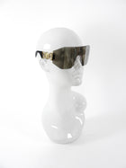 Versace Grey Mirror Gold Medusa Biggie Mask Sunglasses