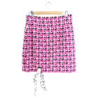 Versace 2019 Pink Tweed Skirt with Scarf Sash Detail - L / 10 / 12