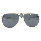 Versace Gold Aviator Medusa Sunglasses 2555