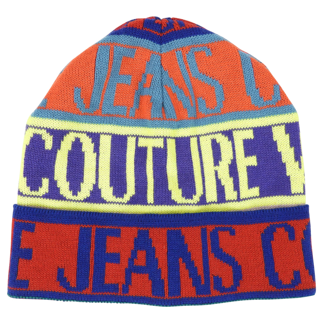 Versace Jeans Couture Intarsia Logo Knit Toque Hat