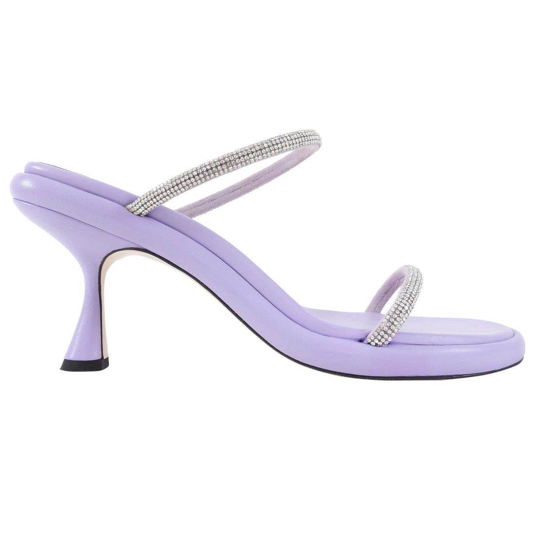 Wandler Lilac Purple June Strass Two Band Sandals - 40