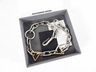 Alexander Wang Chunky Chain Geo Triangle Two-Tone Necklace