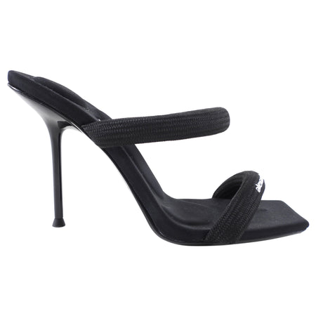 Alexander Wang Black Nylon Rope Julie Sandals - 39