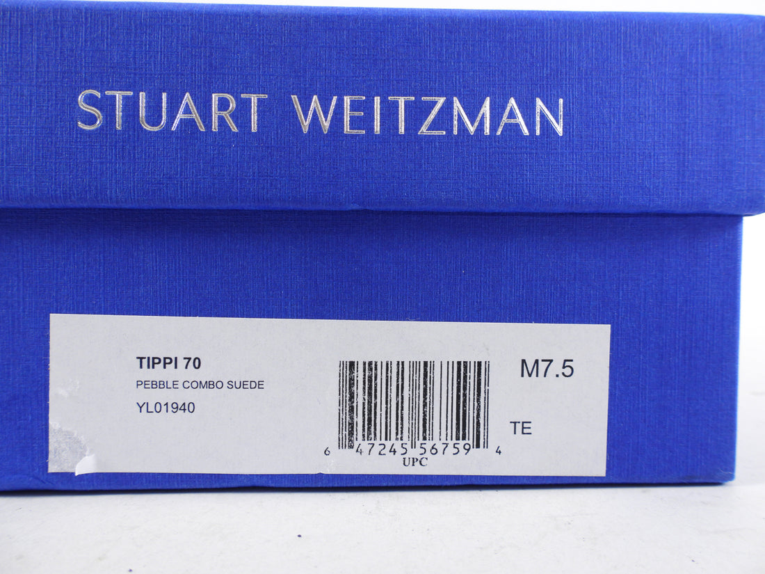 Stuart Weitzman Light Taupe Suede Tippi 70mm Pumps - 7.5