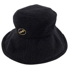 Welldone Black Floppy Knit Bucket Hat - one size