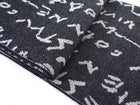 Vivienne Westwood Black and Ivory Long Wool Scarf
