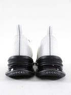 Gucci Run White Mesh GG Sneakers with Black Soles - 37 / 7