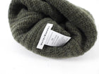White + Warren Dark Green Cashmere Knit Beanie Hat - OS