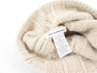 White + Warren Ivory Cable Cashmere Knit Beanie Hat - OS
