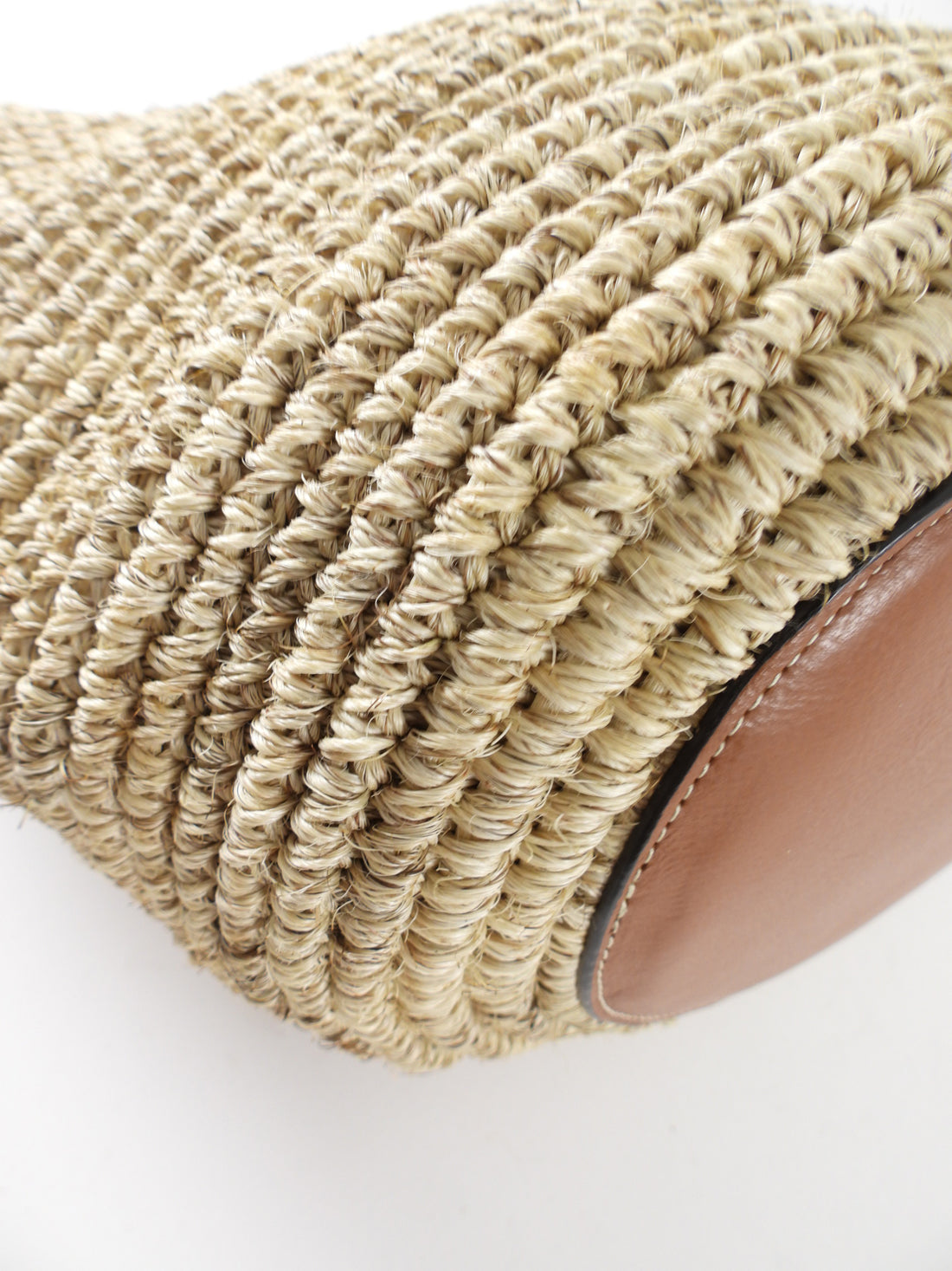 Hunting Season Natural Raffia Woven Two Way Basket Bag