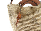 Hunting Season Natural Raffia Woven Two Way Basket Bag