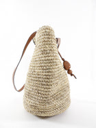 Hunting Season Natural Raffia Woven Two Way Basket Bag
