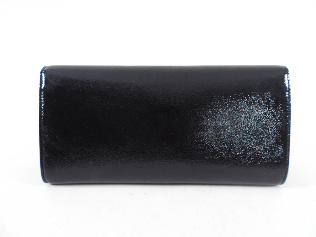 Yves Saint Laurent Black Patent Leather Belle de Jour Clutch