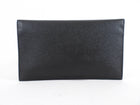 Saint Laurent Black Leather Uptown Pouch Clutch Bag