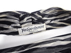Yves Saint Laurent Haute Couture Sheer Silk Chiffon Zebra Halter Top