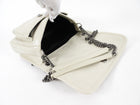 Saint Laurent Ivory Niki Baby Aged Quilted Leather Shoulder Bag