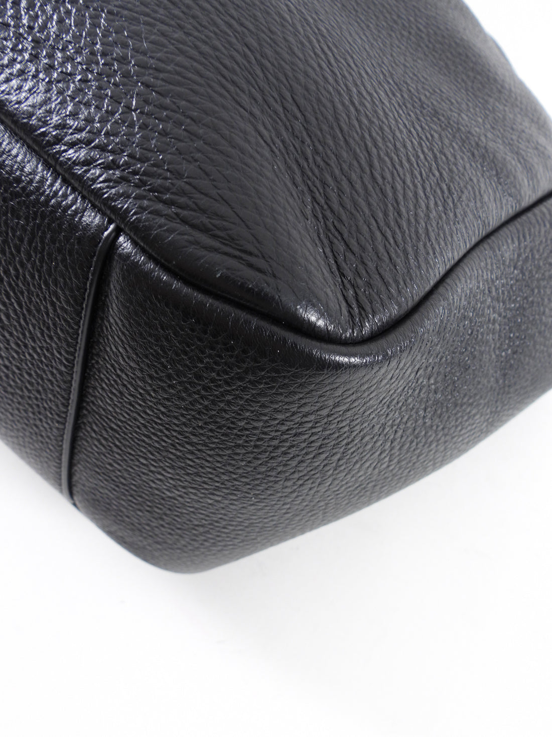 Saint Laurent Le 5 a 7 Black Grained Leather Bea Tote Bag